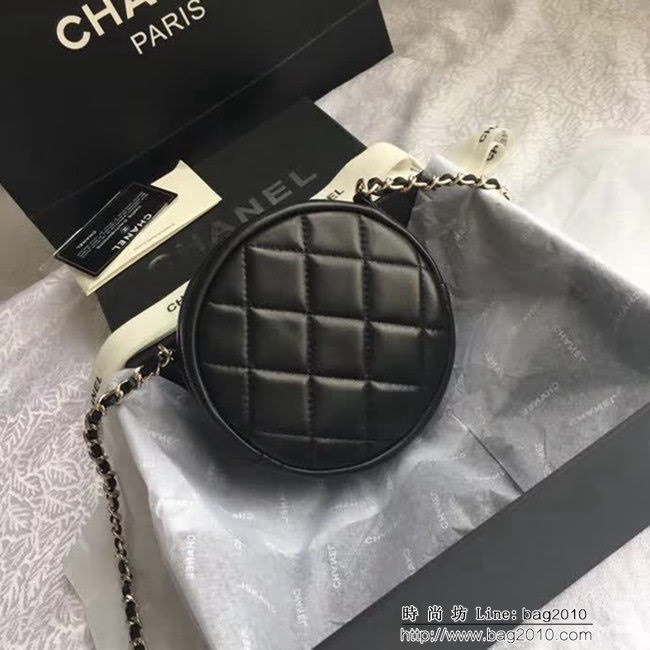 香奈兒CHANEL 706572018新款菱格復古盒子造型鏈條挎包 DSC1966